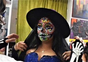 Bianca Llamas In Day Of The Dead Costume