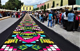 Flowered Sawdust Carpet