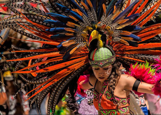 Conchero Dancer by Niels Henriksen