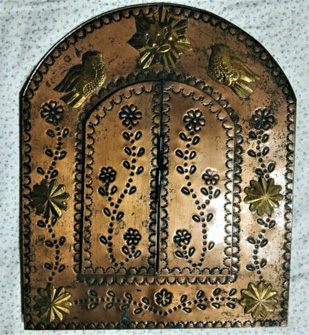 Mexican Tin And Copper Mirror