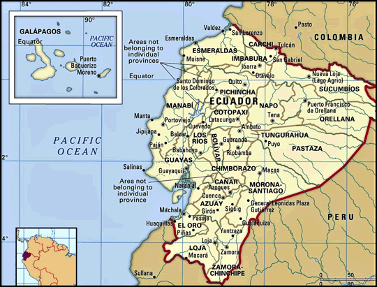 Map Of Equador