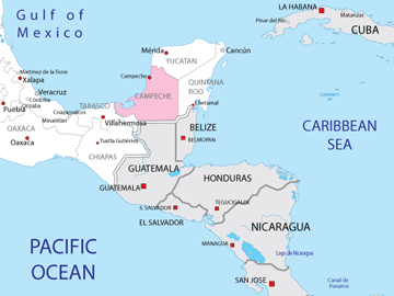 Campeche Map