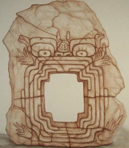 Olmec Monster Head