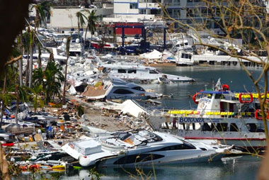 Hurricane Otis Destroys Acapulco Harbour