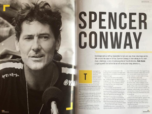 Spencer Conway in Issue 36 of The Aventure Bike Rider Magazine