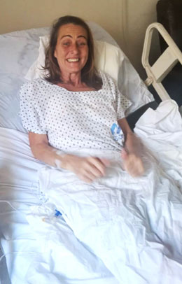 Cathy Recovering