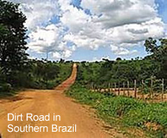 Dirt Road In Southern Brazil