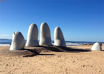 Drowning Hands Sculpture