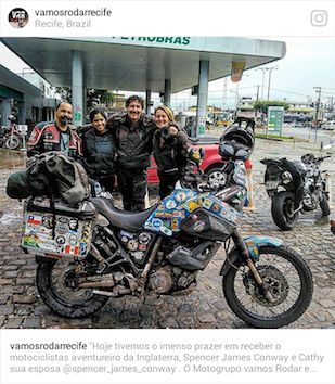 With Bikers In Venezuela
