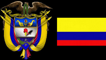 Columbian Crest annd Flag